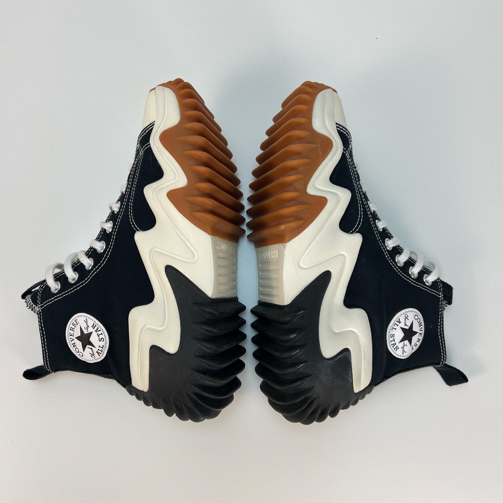 Converse Black and White Platform Sneakers - Picture 12 of 15